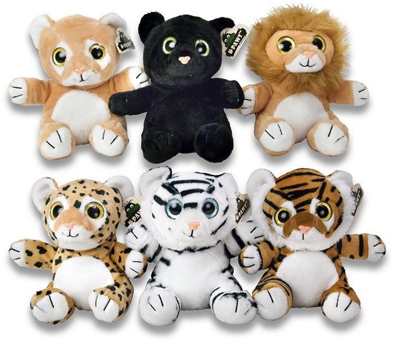 Plush Wild Cats sitting 20cm