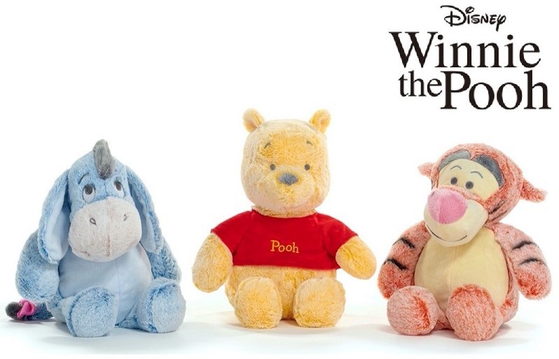 Jolie peluche, doudou Winnie the Pooh 30 cm assis Disney