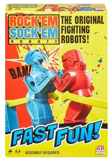 Mattel Rock'em Sock'em Robots Game 