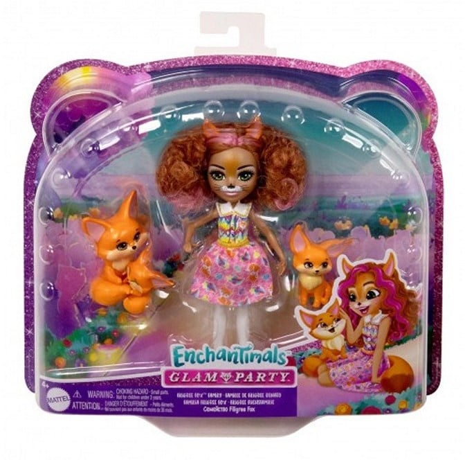 Enchantimals Glam Party Filigree Fox Family