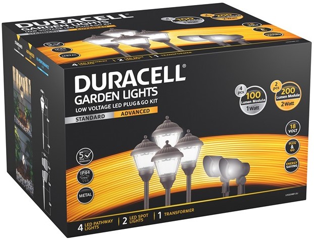 duracell plug and play garden lights