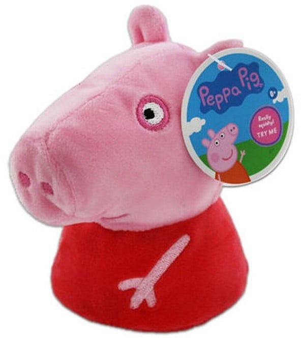 Peppa Pig Squishy Plush 11cm in display